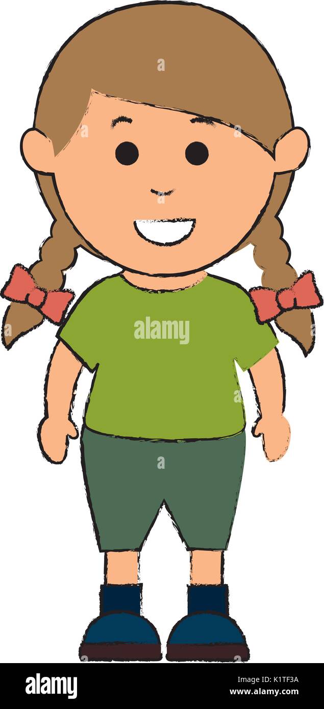 little girl avatar character Stock Vector Image & Art - Alamy