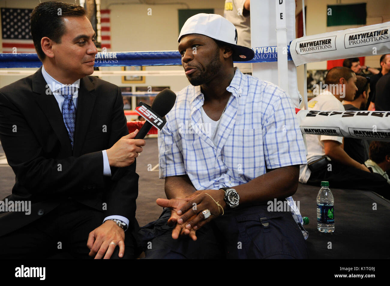 Rapper Curtis Jackson Aka 50 Cent Mayweather Boxing Gym April 24,2012 ...