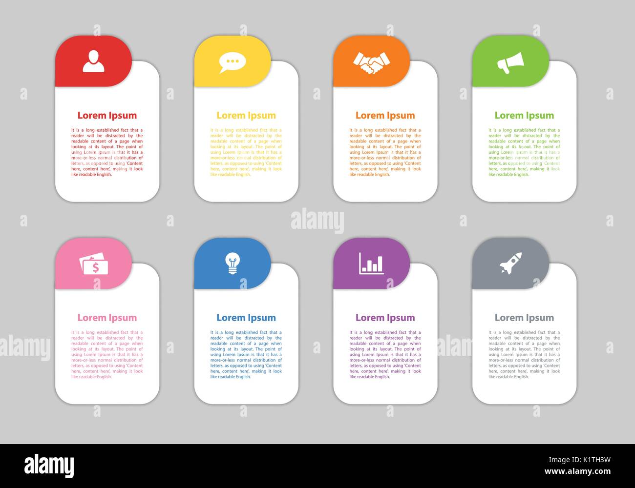 Infographic design business concept vector illustration with 8 steps or ...
