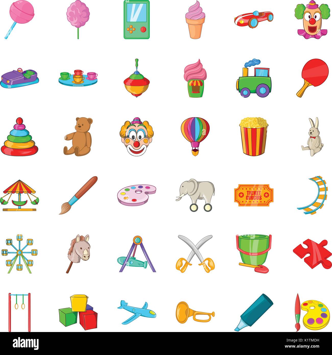 Darts icons set, cartoon style Stock Vector Image & Art - Alamy