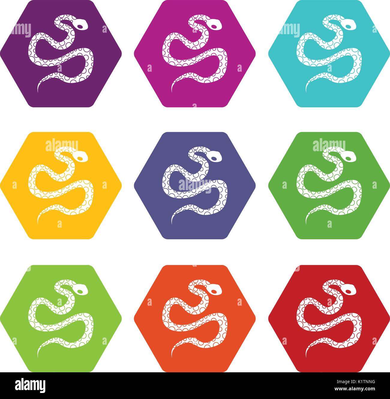 Large python snake Stock Vector Images - Alamy