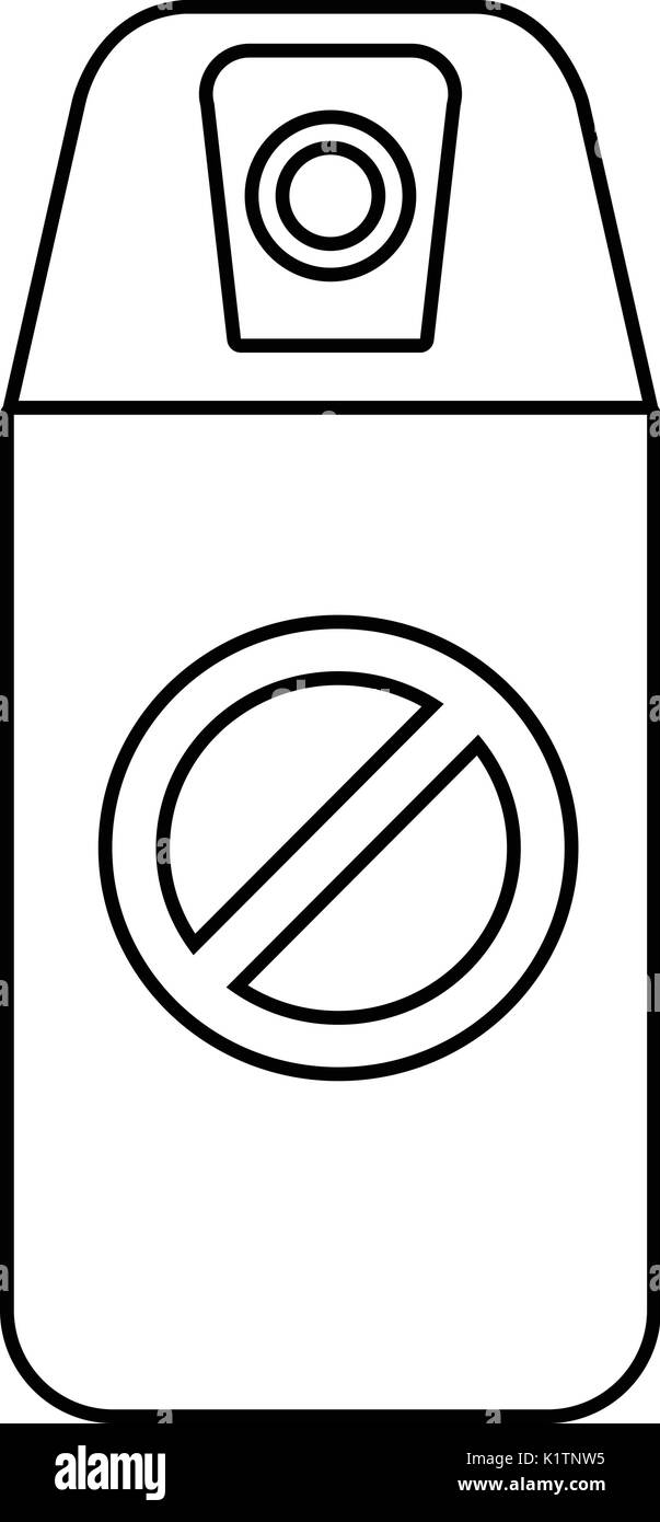Mosquito spray icon, outline line black style Stock Vector Image & Art ...