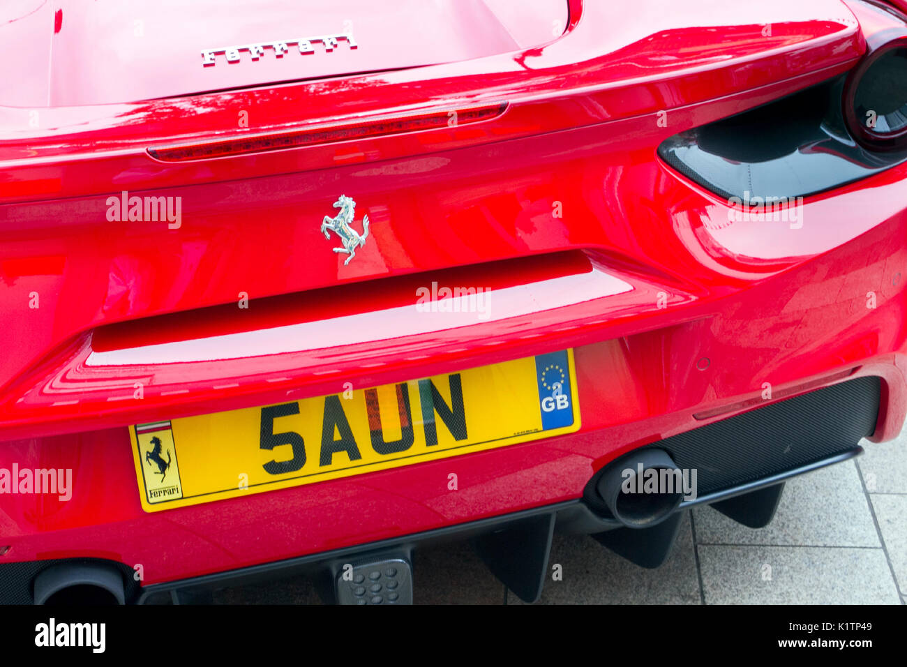 Red ferrari 488 spider hi-res stock photography and images - Alamy