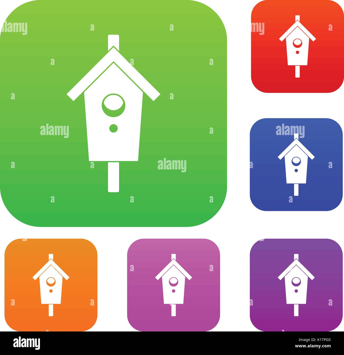 Birdhouse set collection Stock Vector Image & Art - Alamy