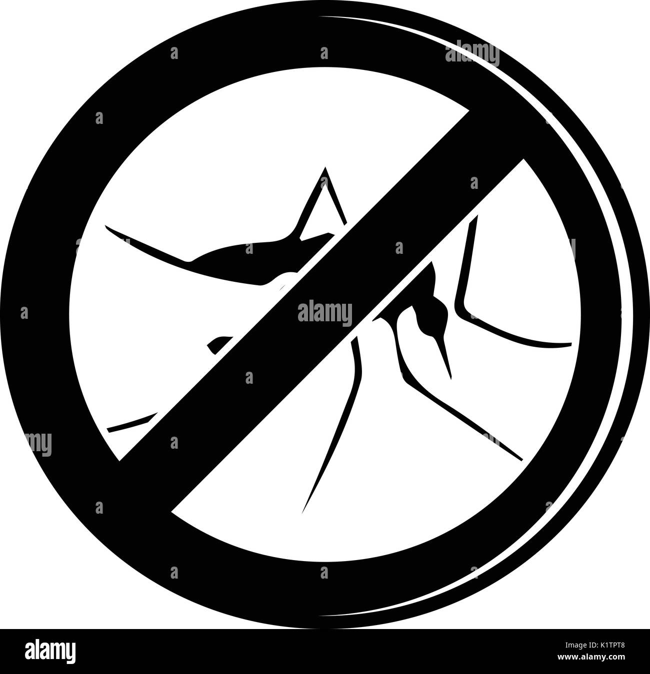 No mosquito icon, simple black style Stock Vector Image & Art - Alamy