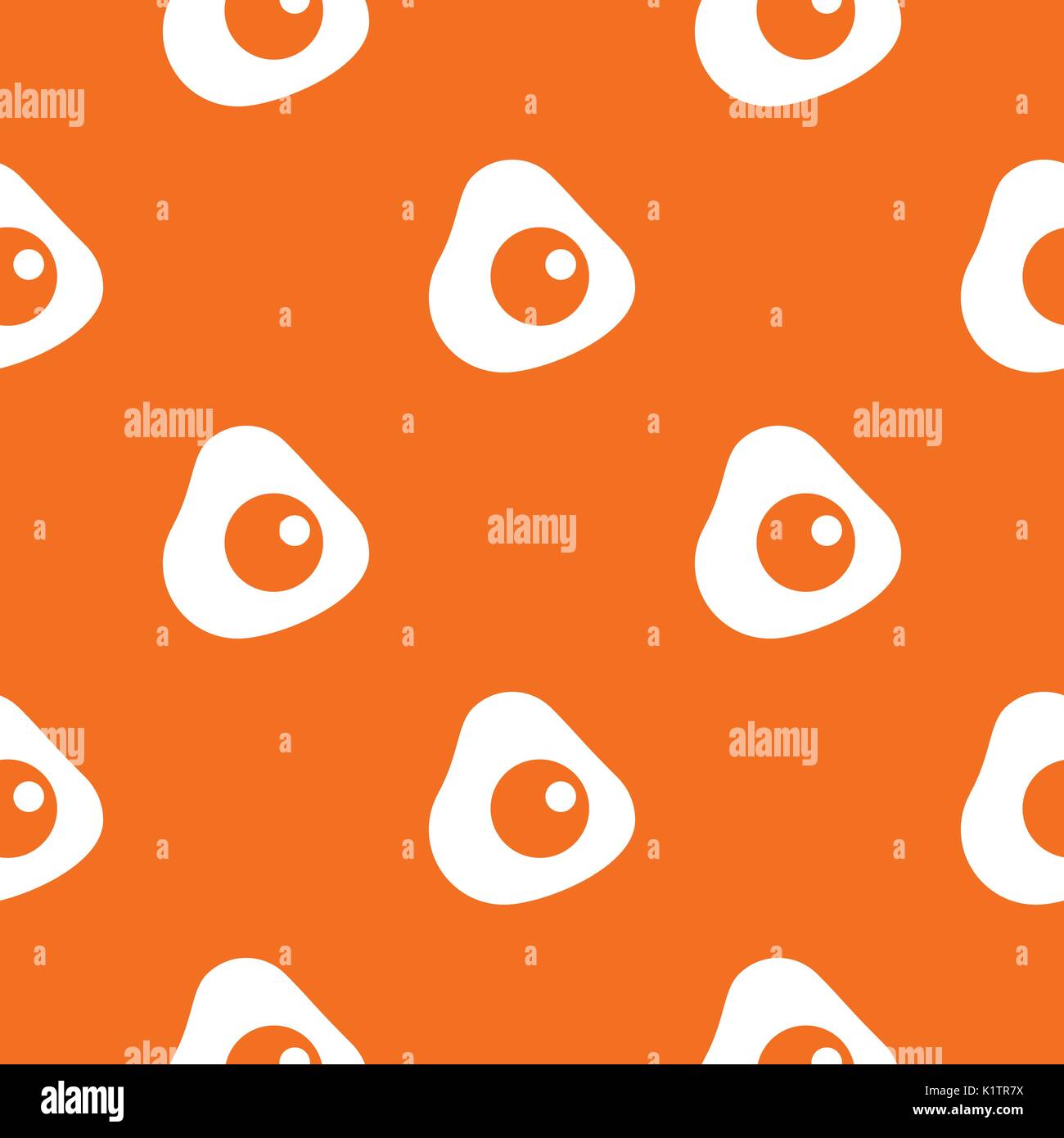 Fried egg pattern seamless Stock Vector