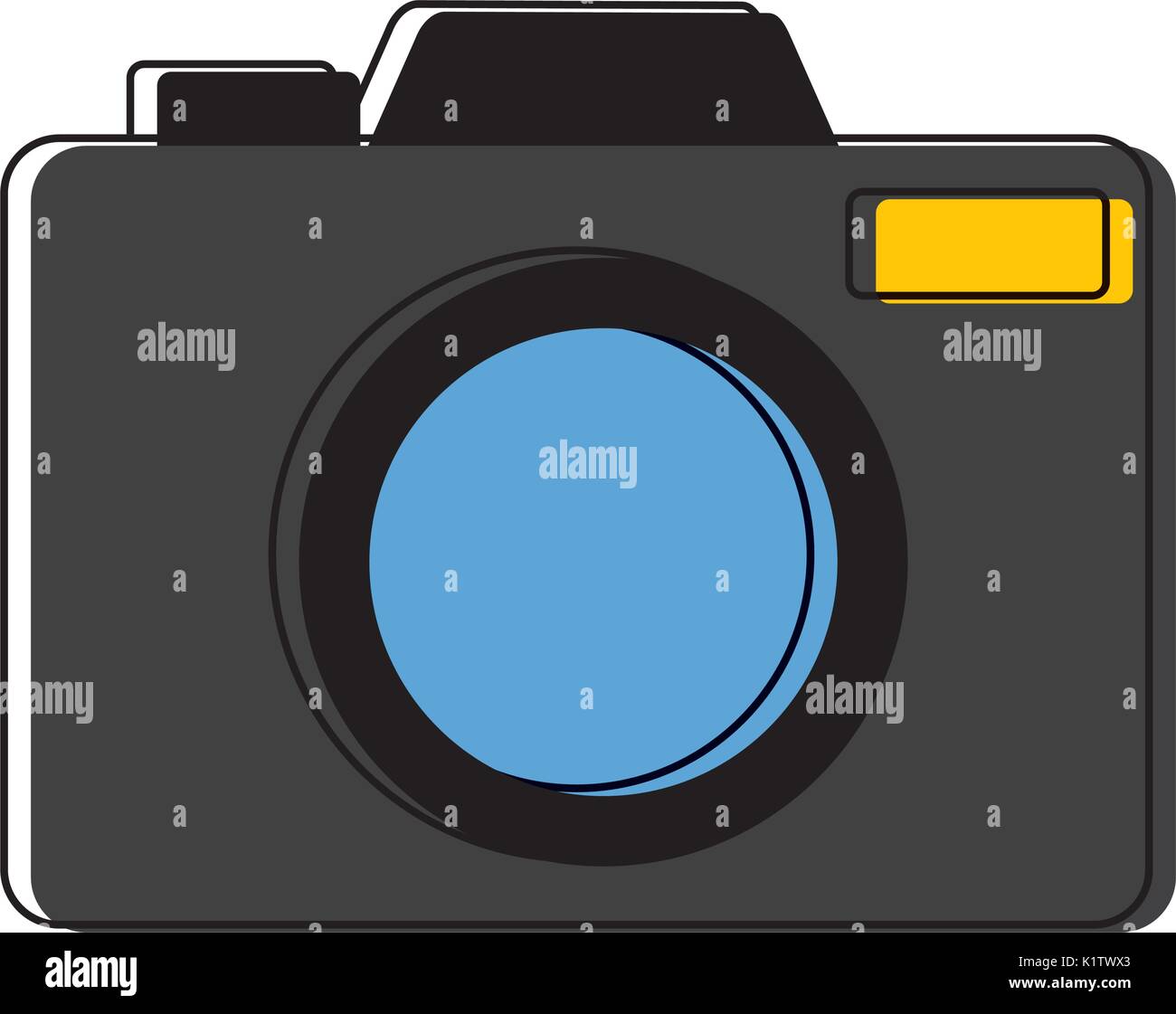 camera icon over white background vector illustration Stock Vector ...