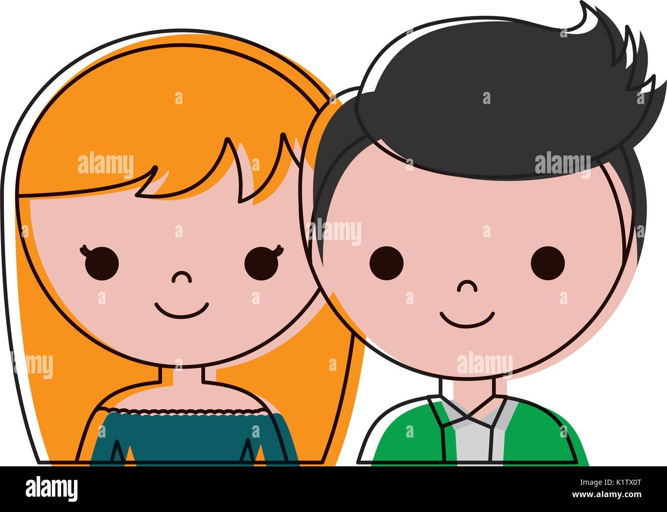 wedding couple icon over white background colorful design vector ...