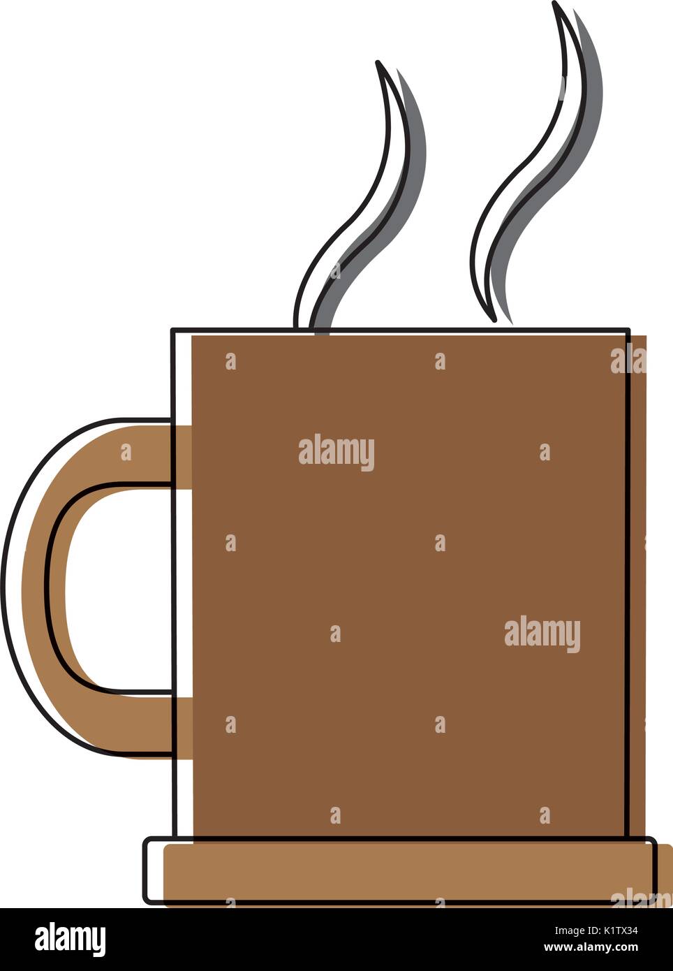 coffee mug icon over white background vector illustration Stock Vector ...