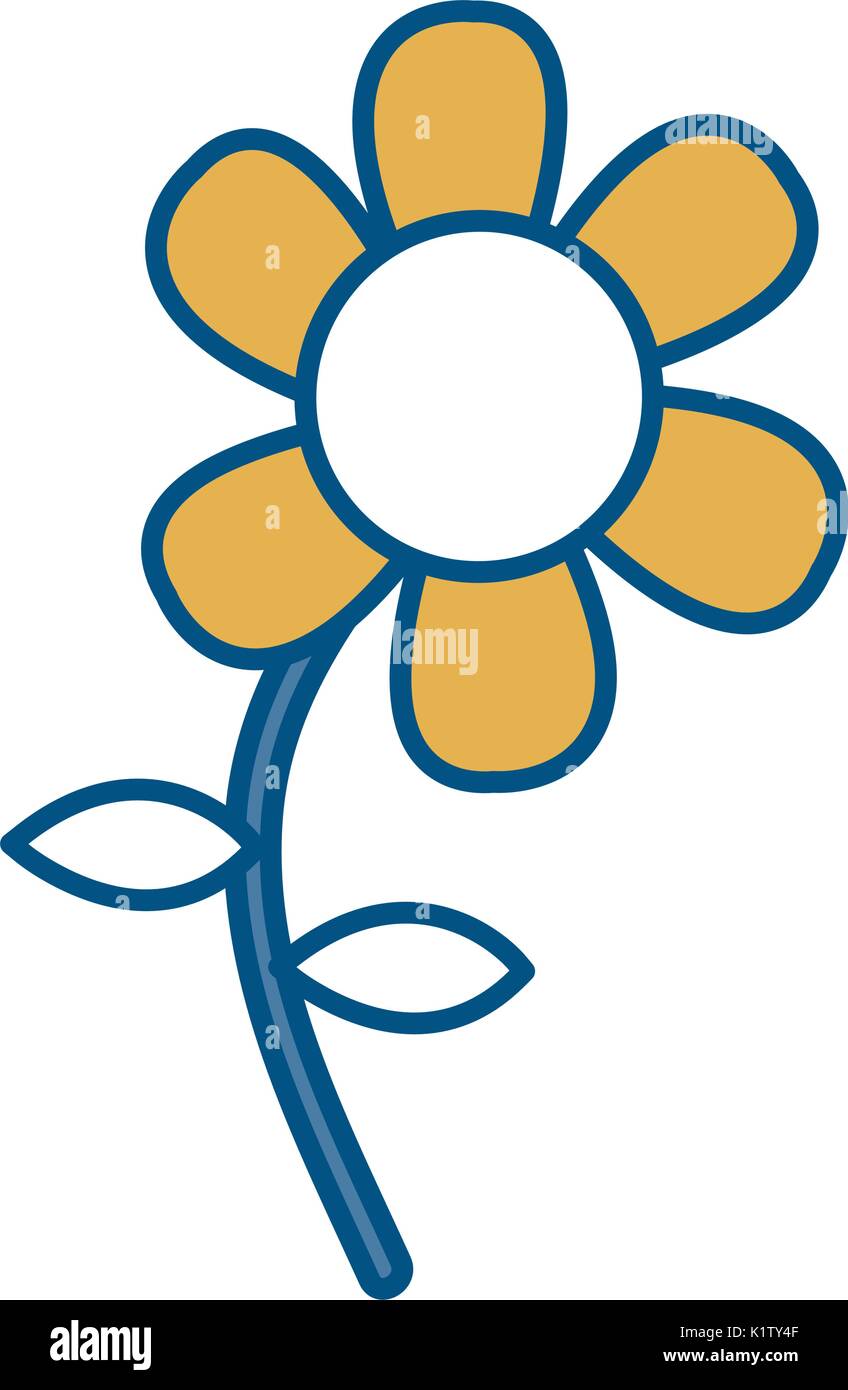 beautiful flower icon over white background vector illustration Stock ...