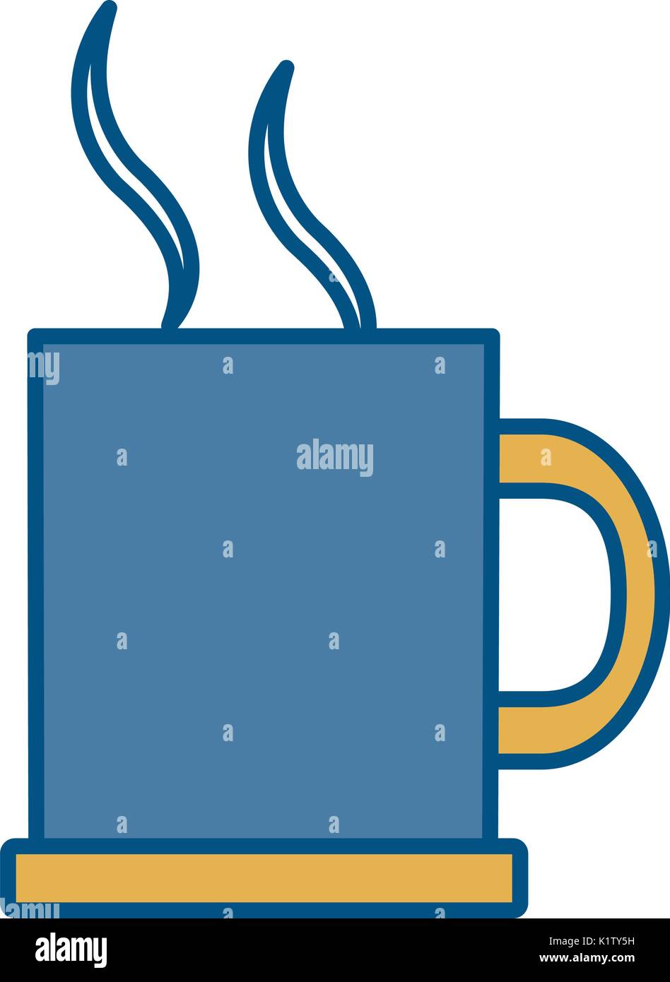 coffee mug icon over white background vector illustration Stock Vector ...