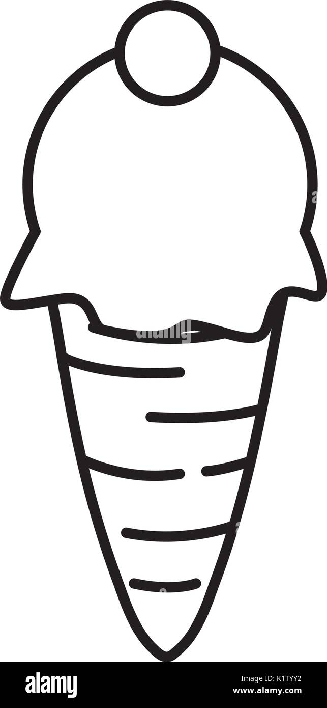 ice cream icon over white background vector illustration Stock Vector ...