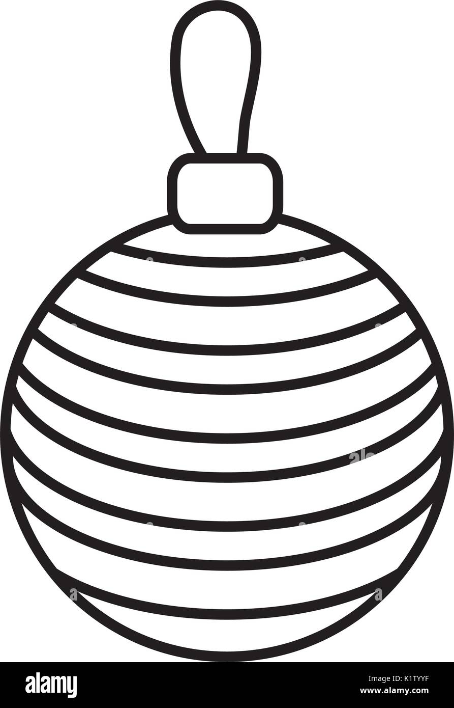 christmas ball icon over white background vector illustration Stock ...