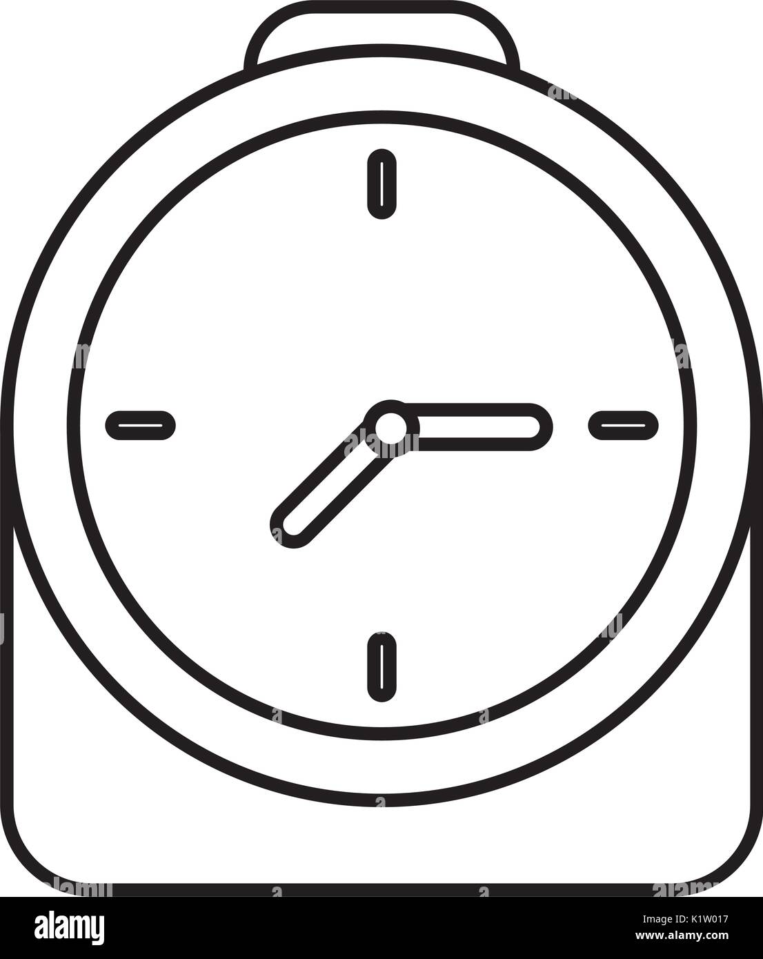 clock icon over white background vector illustration Stock Vector Image ...