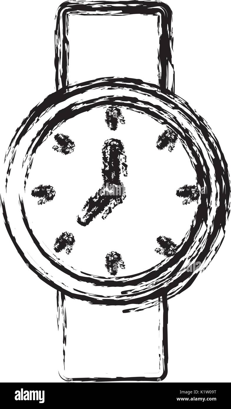 watch icon over white background vector illustration Stock Vector Image ...