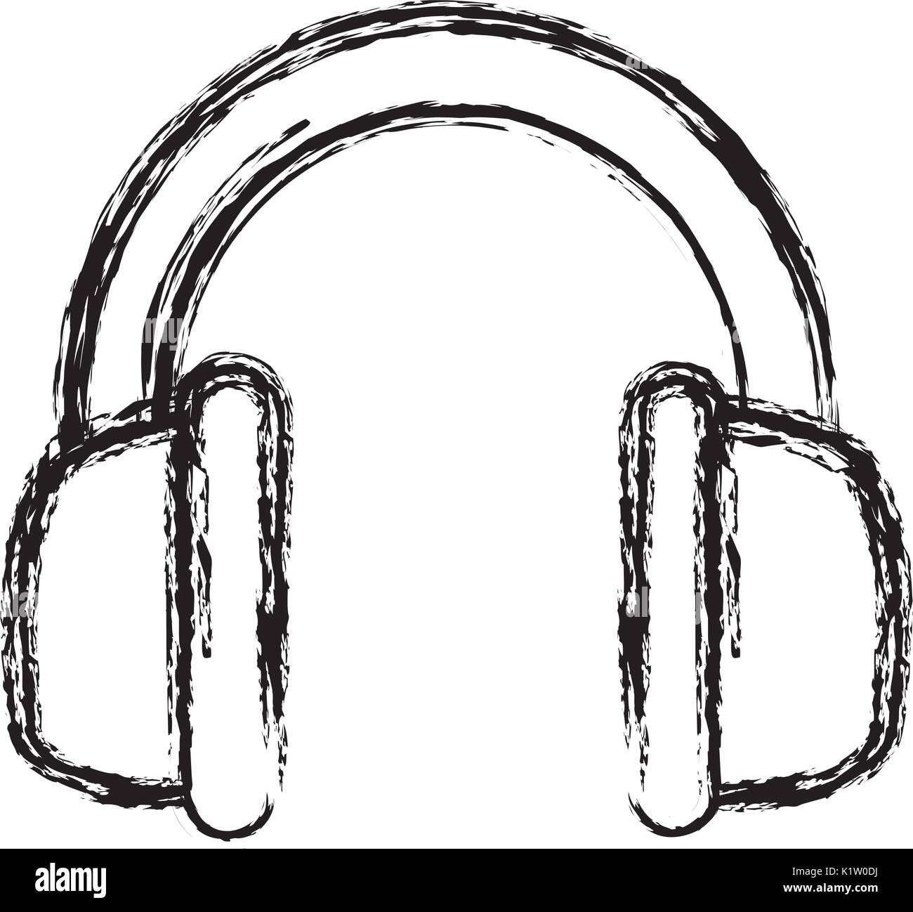 headphones icon over white background vector illustration Stock Vector ...