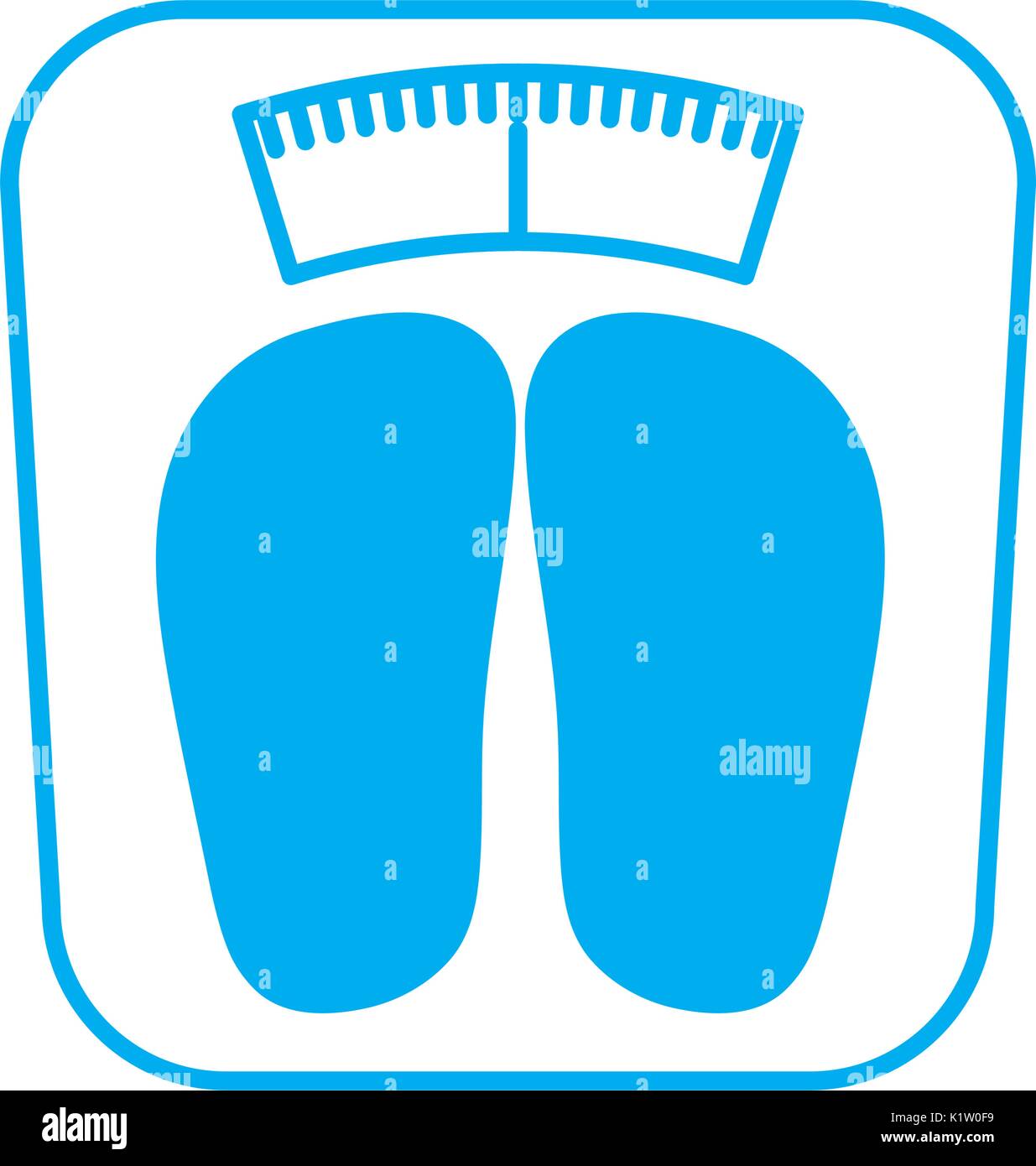 body weight scale icon over white background vector illustration Stock ...