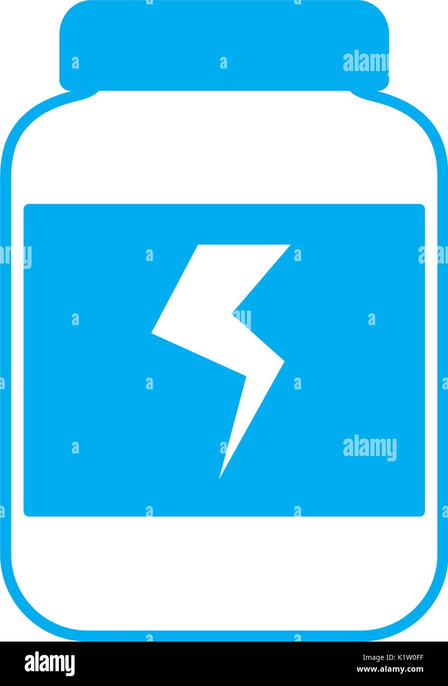protein bottle icon over white background vector illustration Stock ...
