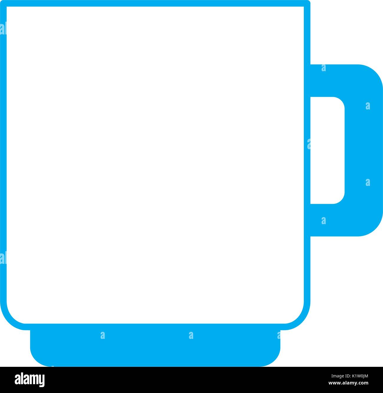 coffee mug icon over white background vector illustration Stock Vector ...