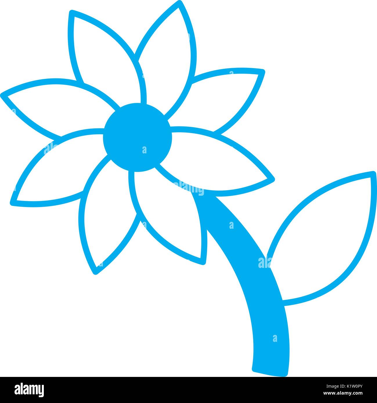 beautiful flower icon over white background vector illustration Stock ...
