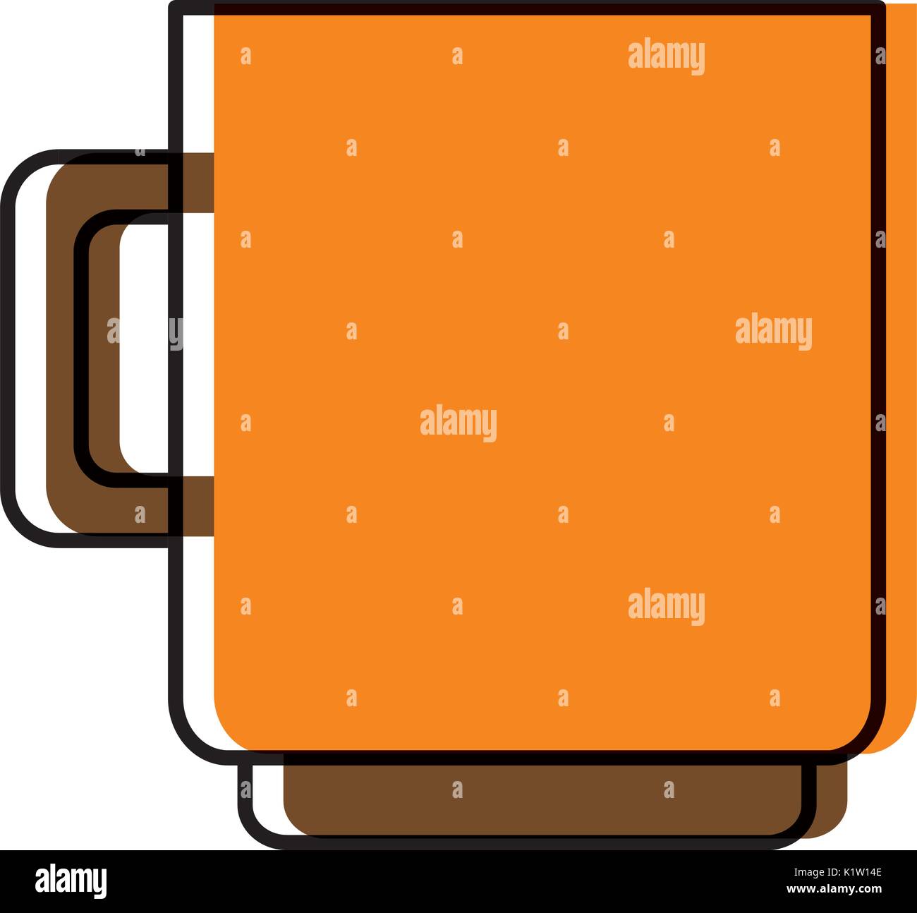 coffee mug icon over white background vector illustration Stock Vector ...