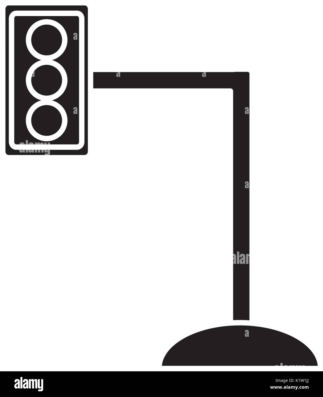 traffic light icon over white background vector illustration Stock ...