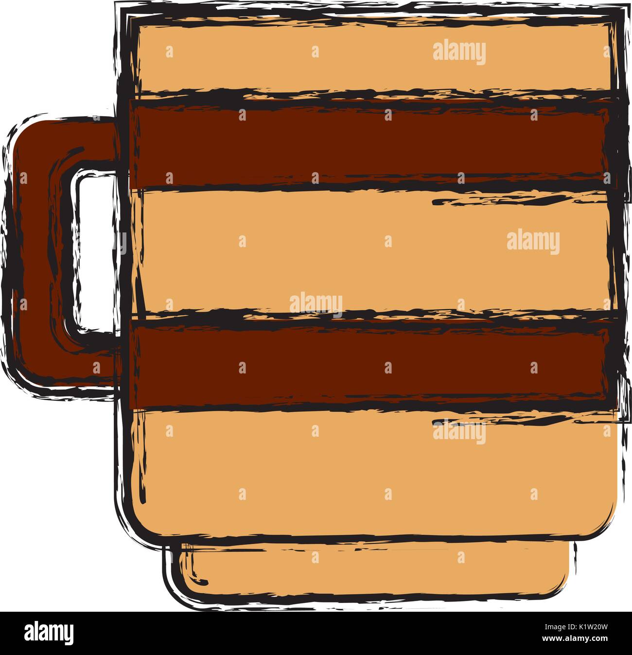coffee mug icon over white background vector illustration Stock Vector ...