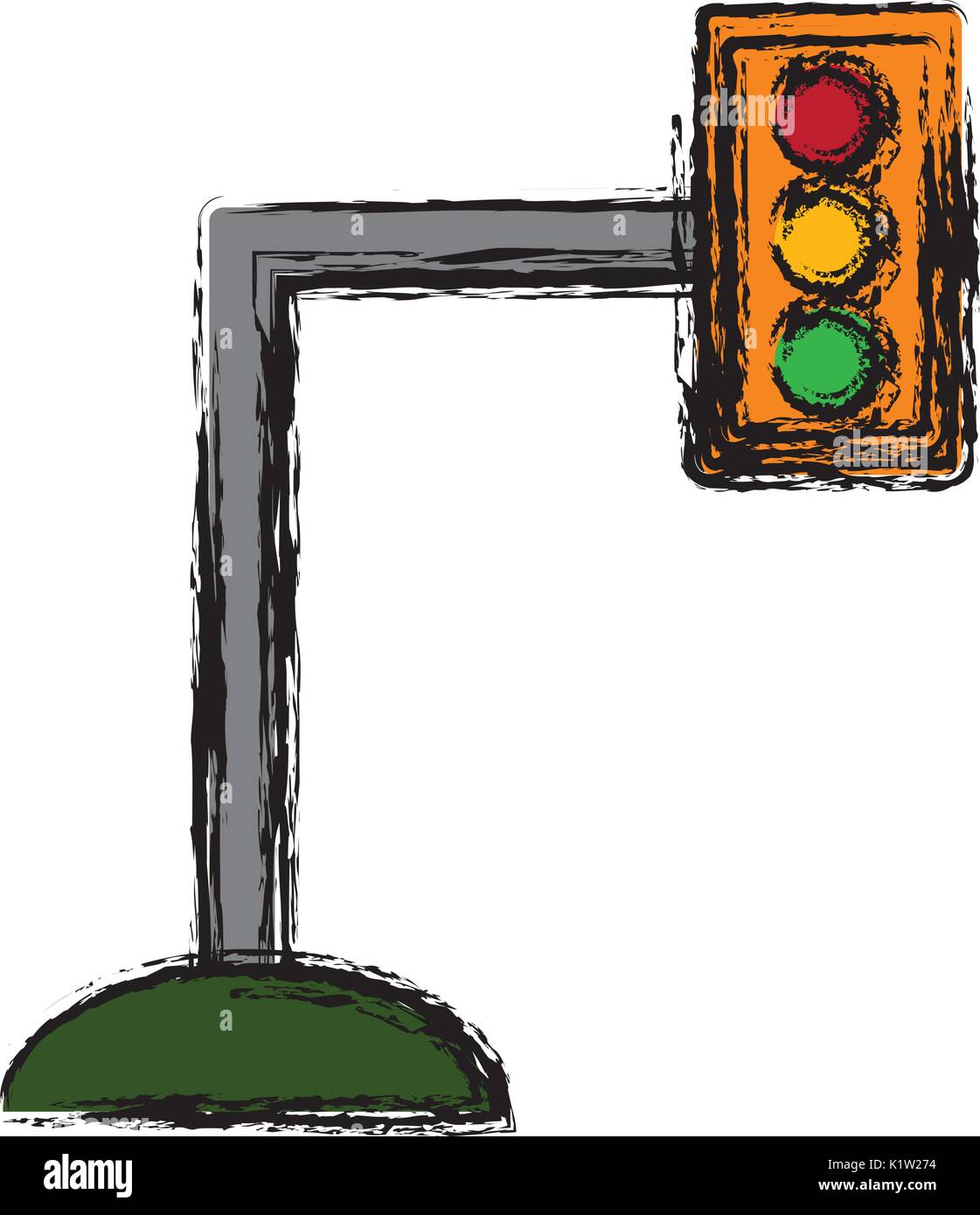 traffic light icon over white background vector illustration Stock ...
