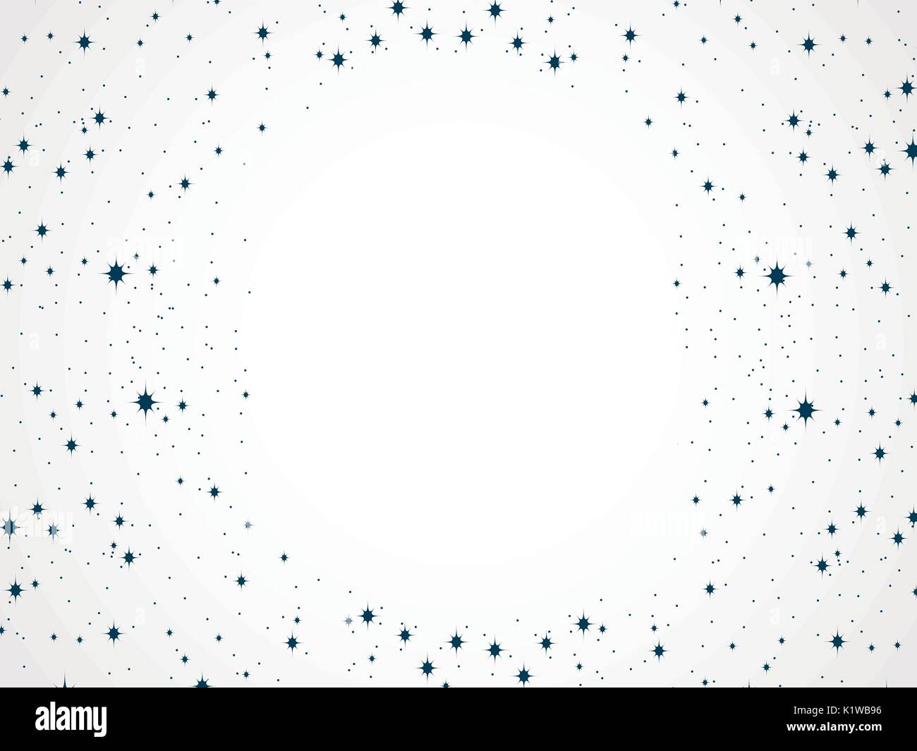 Abstract background with stars on white background. Frame for text ...