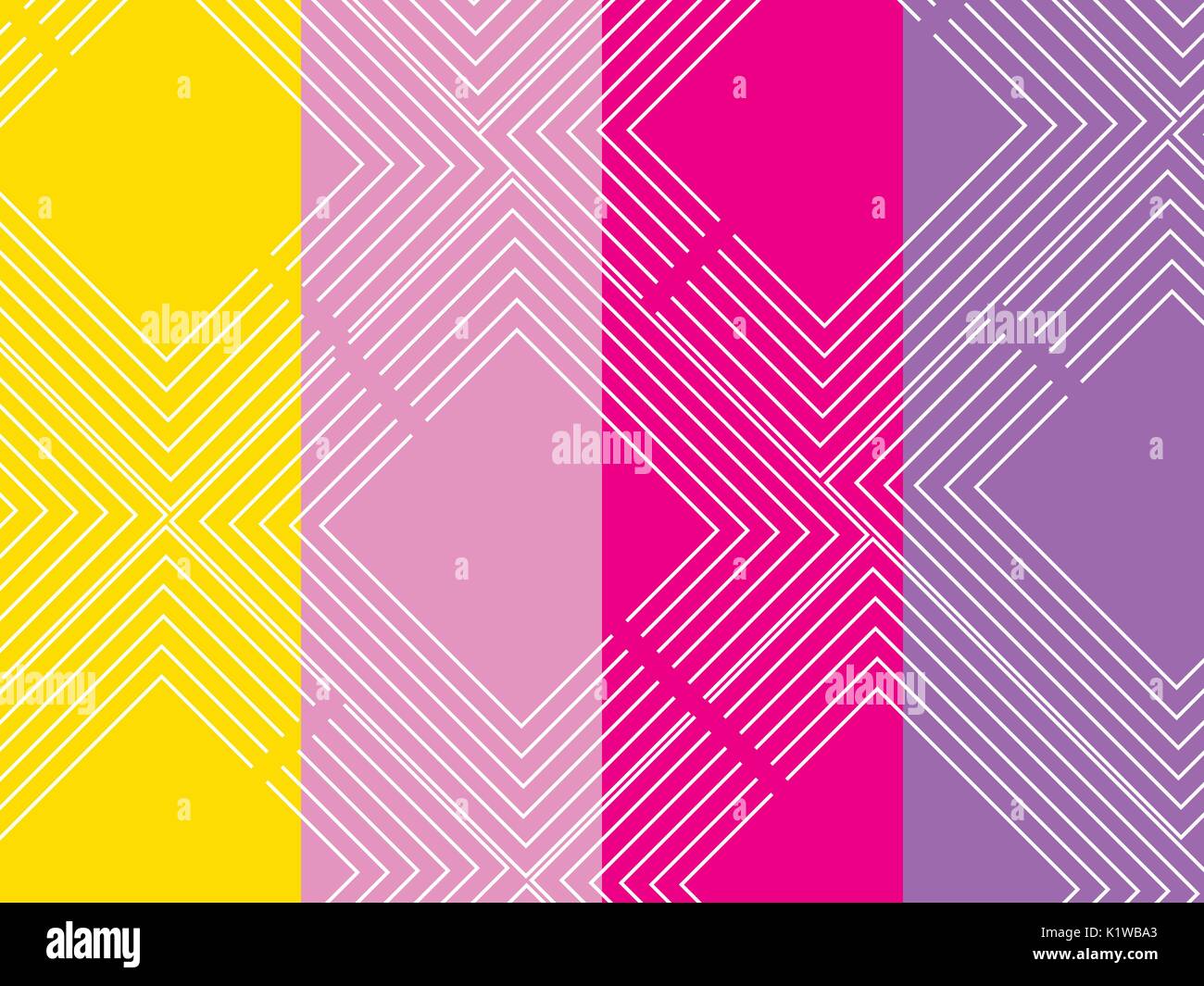 Background with a flat geometric design with squares and stripes. Vector illustration Stock Vector