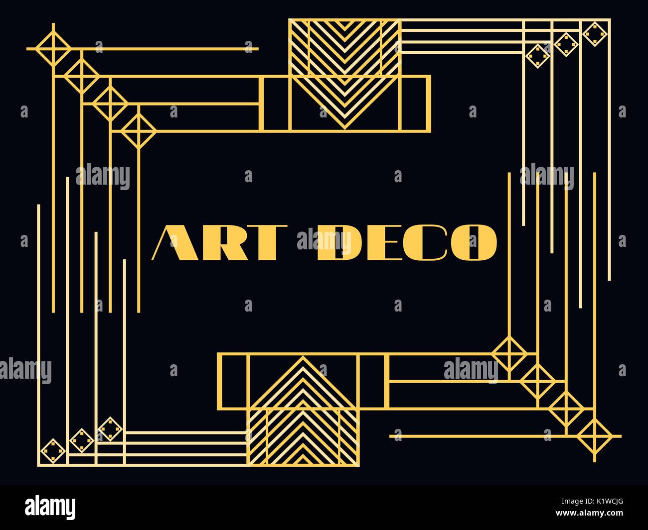 Art deco decorative frame 1930s hires stock photography and images Alamy