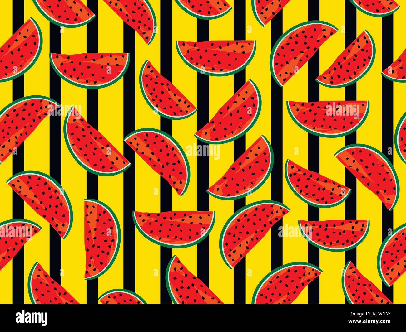 Seamless stripe pattern with watermelons. Summer background for clothes ...