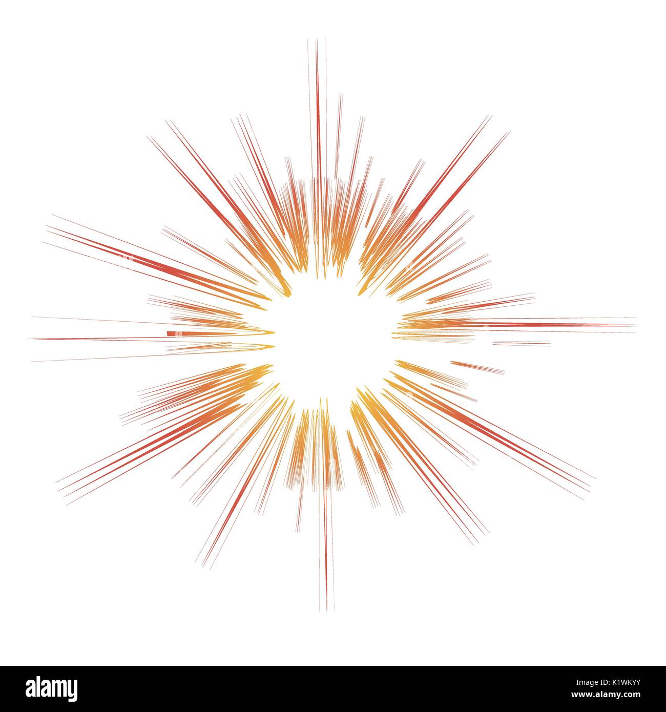 Explode Flash, Cartoon Explosion Stock Vector