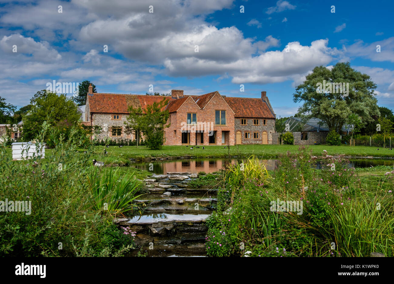 Barns at Pensthorpe Natural Park, near Fakenham, Nolfolk, UK Stock Photo Alamy