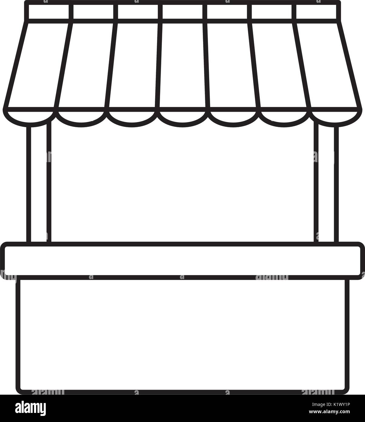 empty stand stall template store and marketing advertisement sale