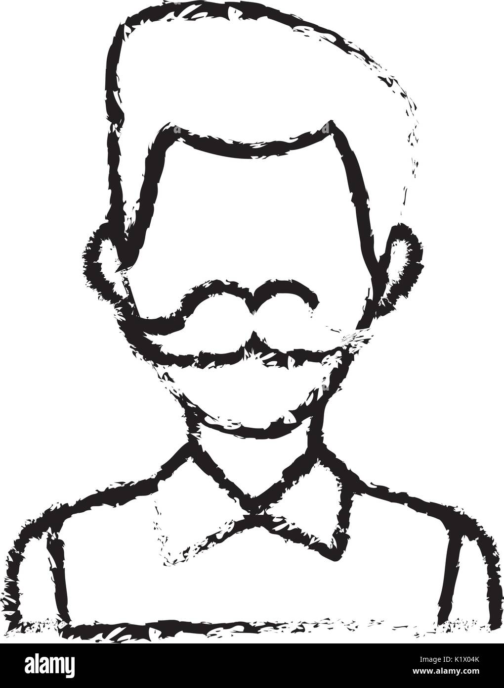 male avatar profile picture employee work vector illustration Stock ...