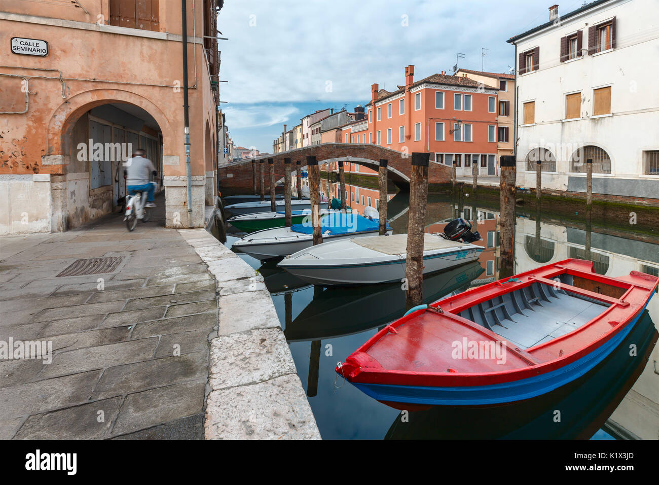 Boat and bicycle veneto hi-res stock photography and images - Alamy