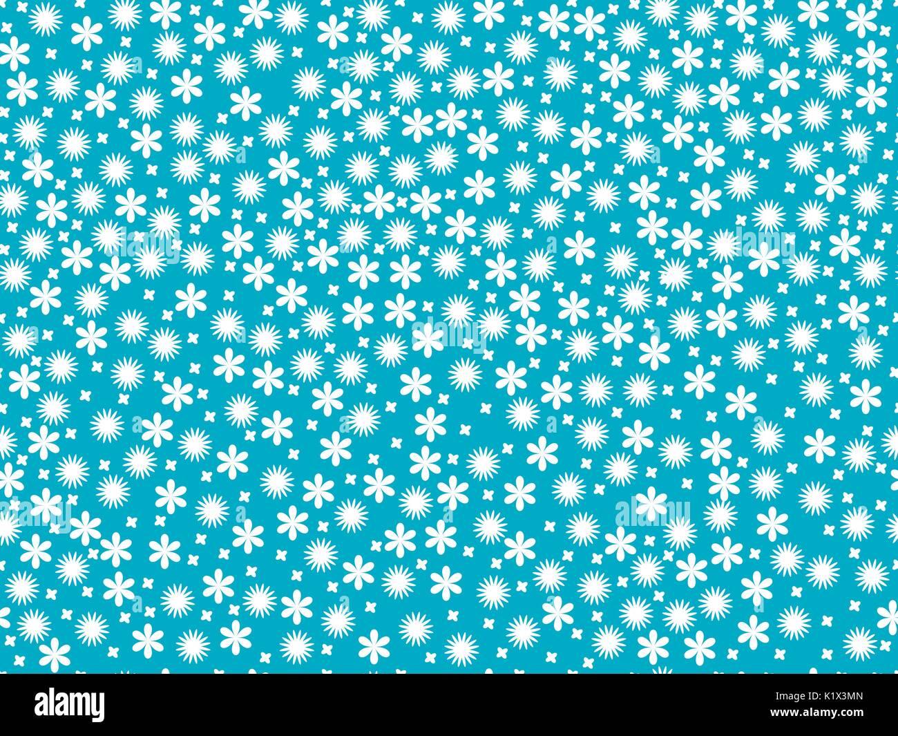 Spring seamless pattern with flowers, daisies. Vector illustration ...