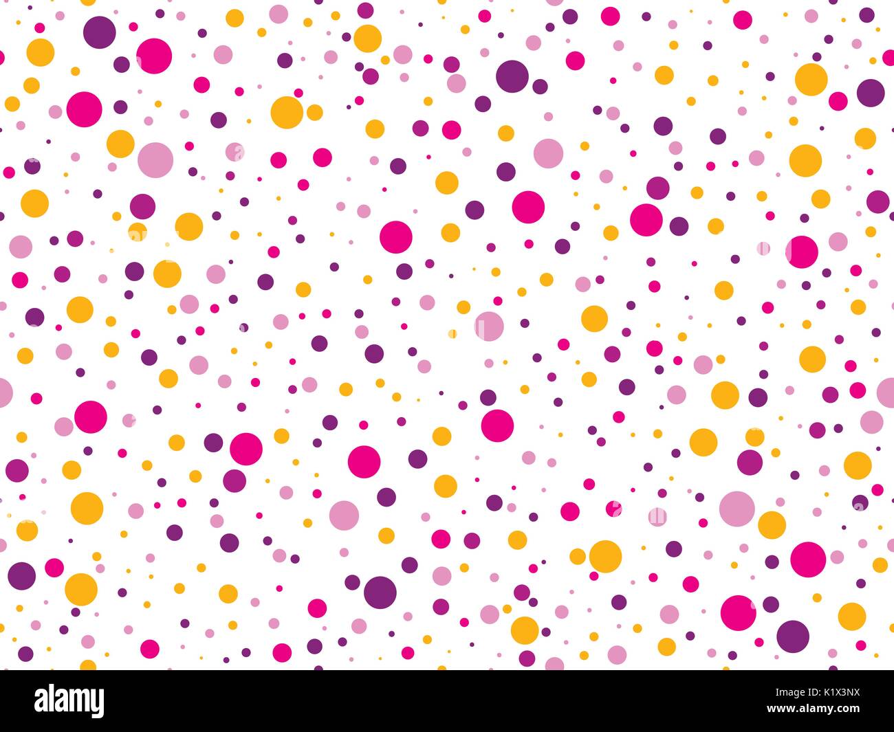 Seamless pattern with colored circles. Celebratory background with dots. Vector illustration Stock Vector