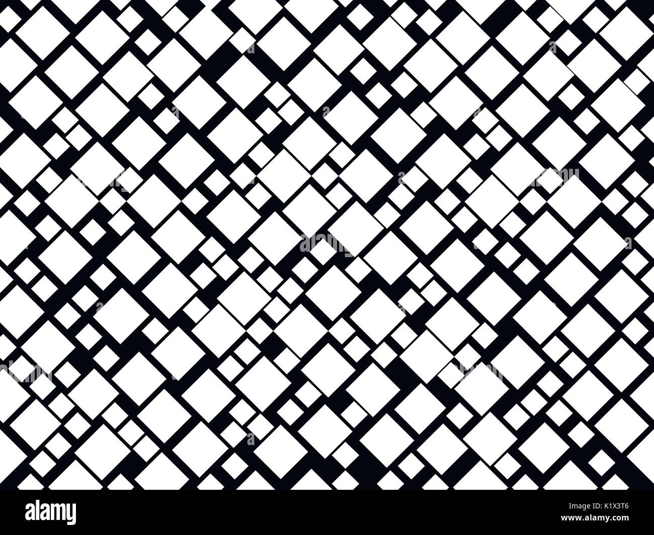 Black and white seamless pattern with squares. Modern pattern for ...