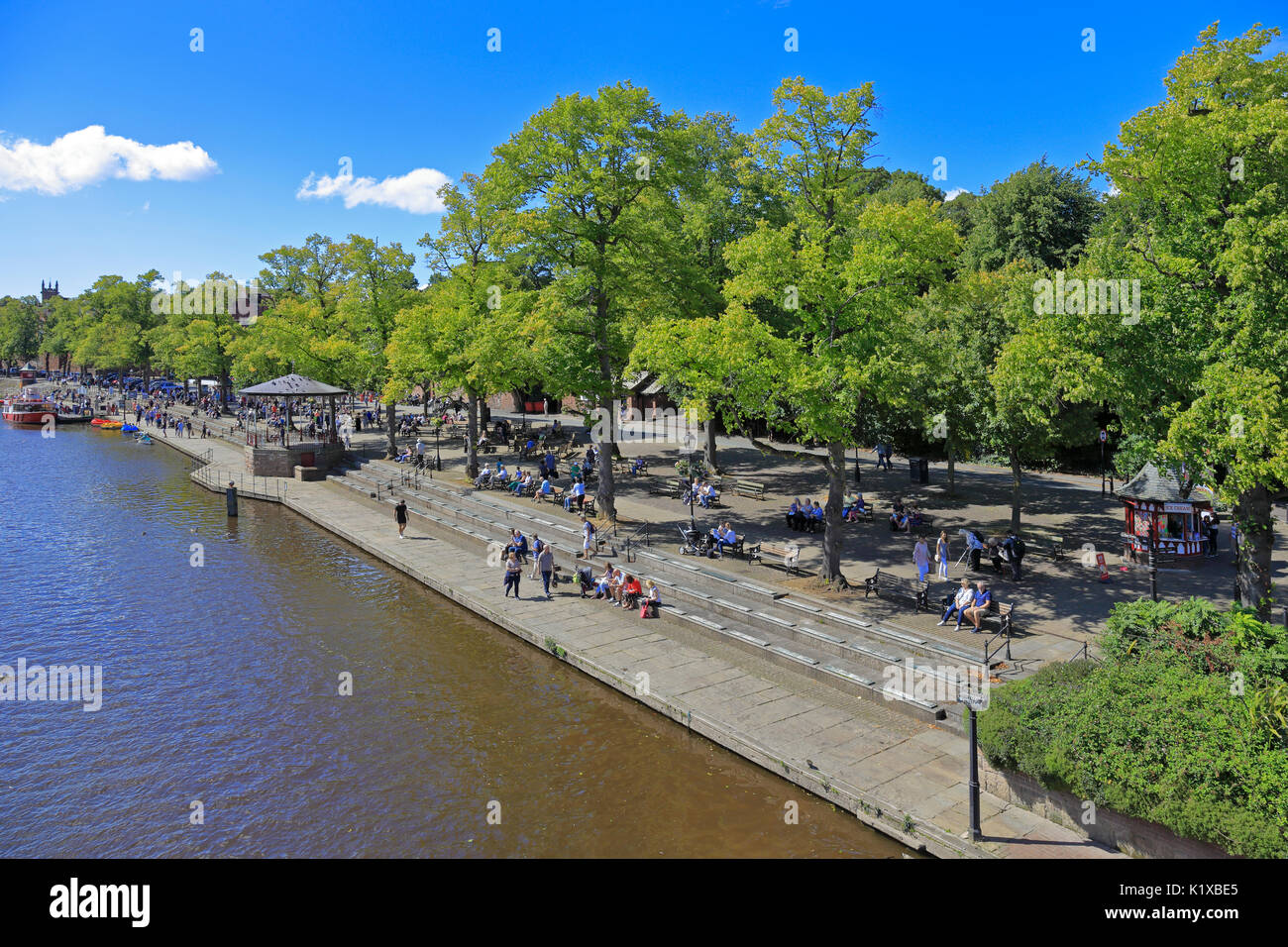 Chester River Dee Riverside Stock Photos & Chester River Dee Riverside ...