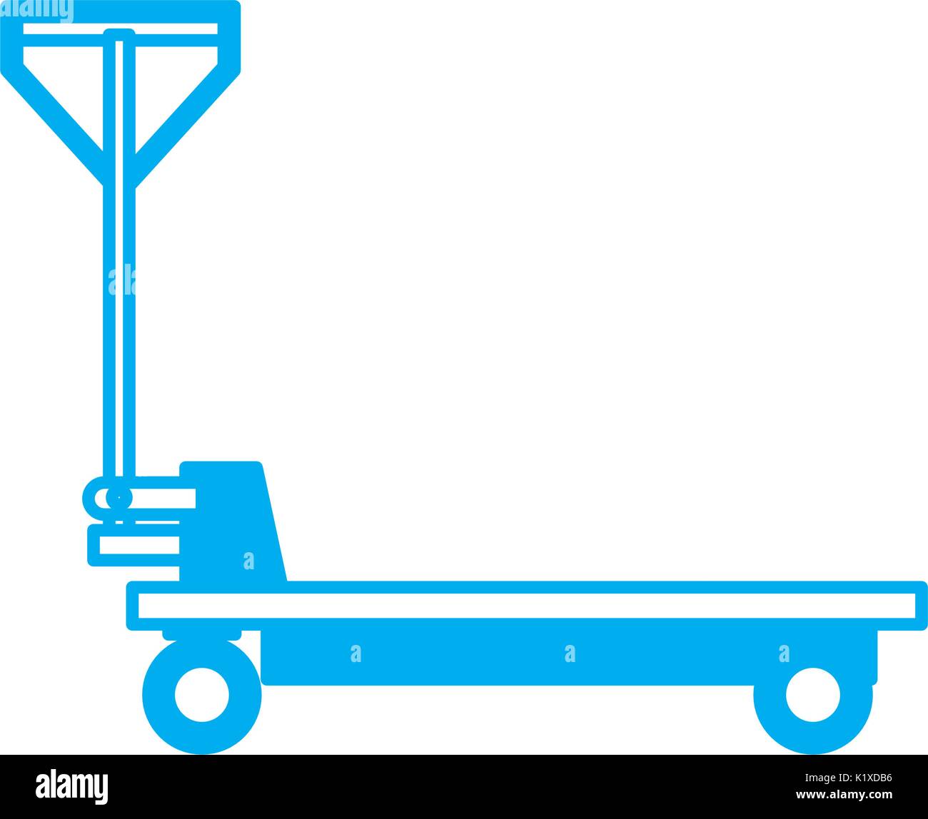 platform trolley cargo cart delivery equipment icon Stock Vector Image ...