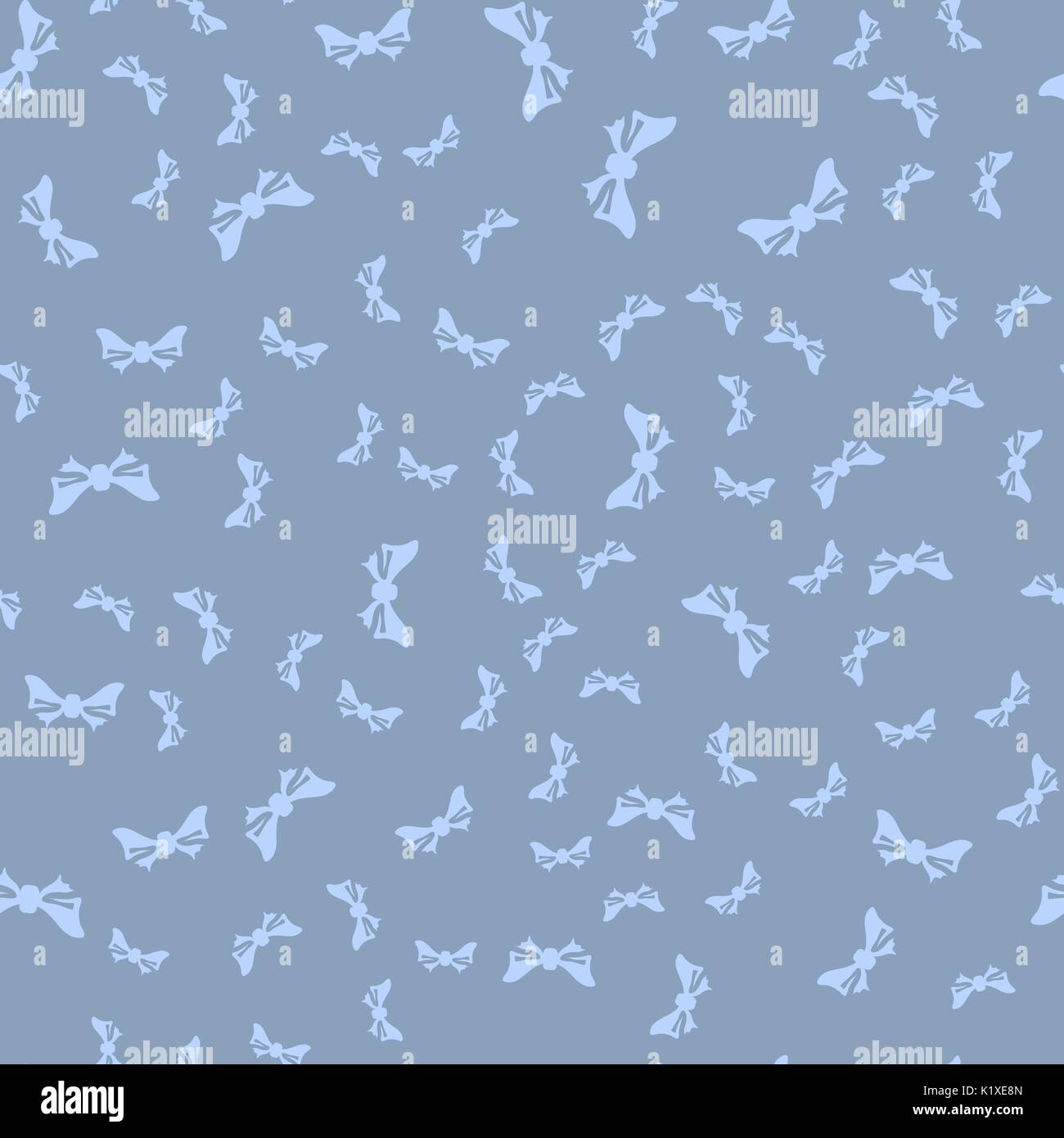 Silhouettes of Bows Seamless Pattern Stock Vector