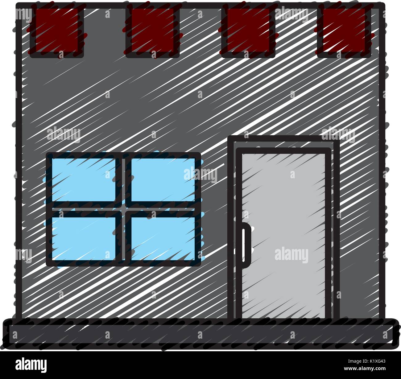 storefront building shop facade front view Stock Vector Image & Art - Alamy