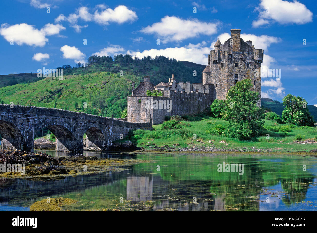 Eilean Donan Castle, Loch Duich, Kyle of Lochalsh, Highland Region, Scotland Stock Photo
