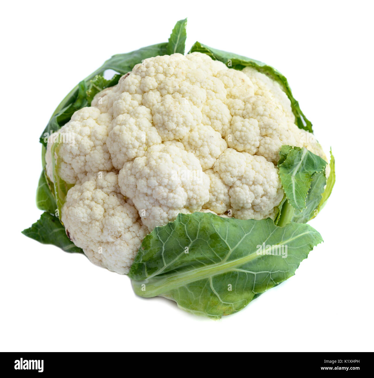Cauliflower isolated on white background Stock Photo
