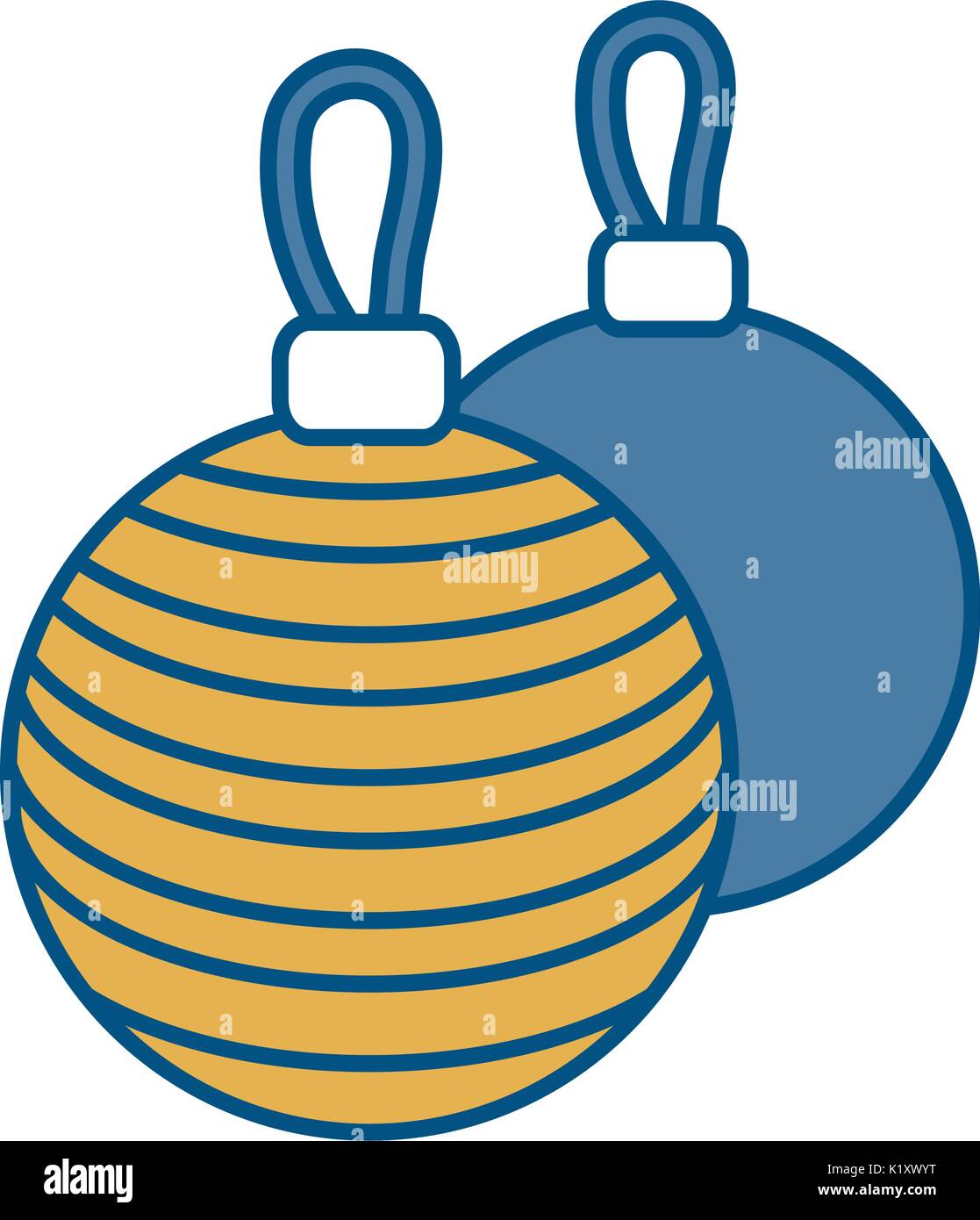 christmas balls icon over white background vector illustration Stock ...