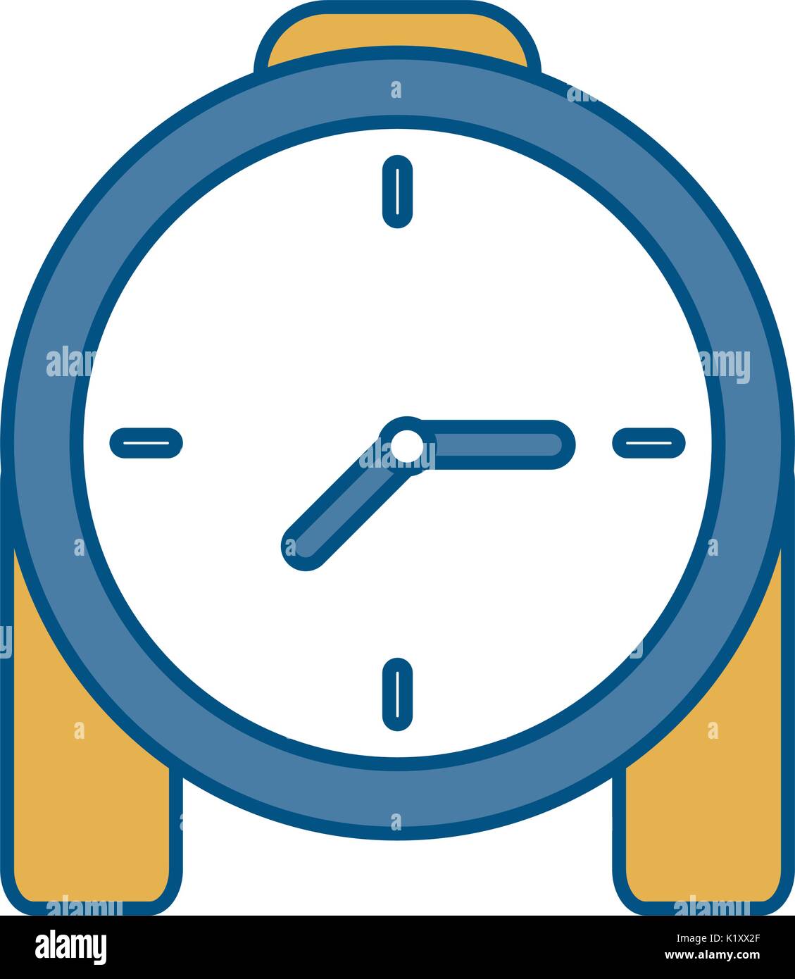 clock icon over white background vector illustration Stock Vector Image ...