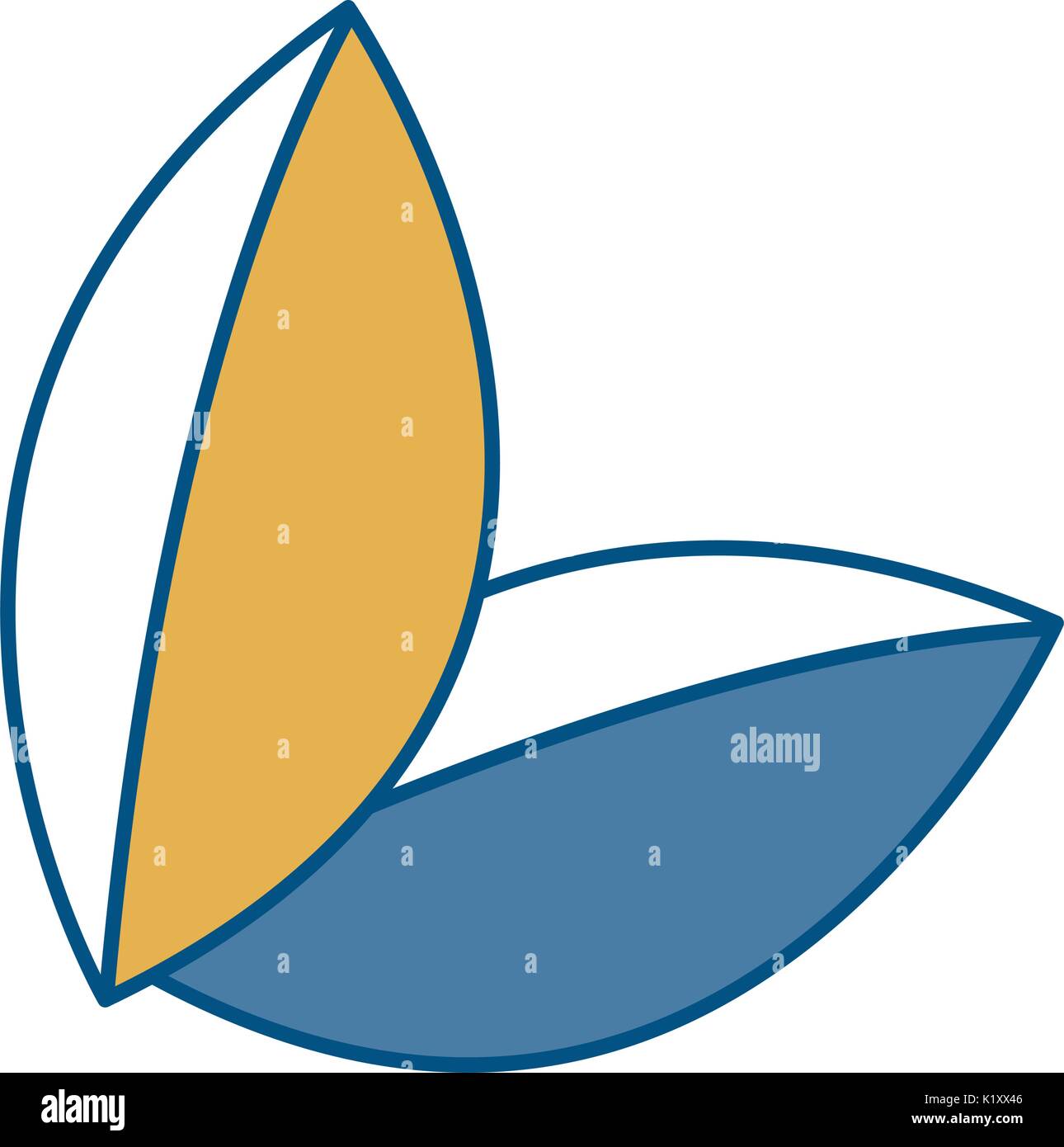 leaves icon over white background vector illustration Stock Vector ...