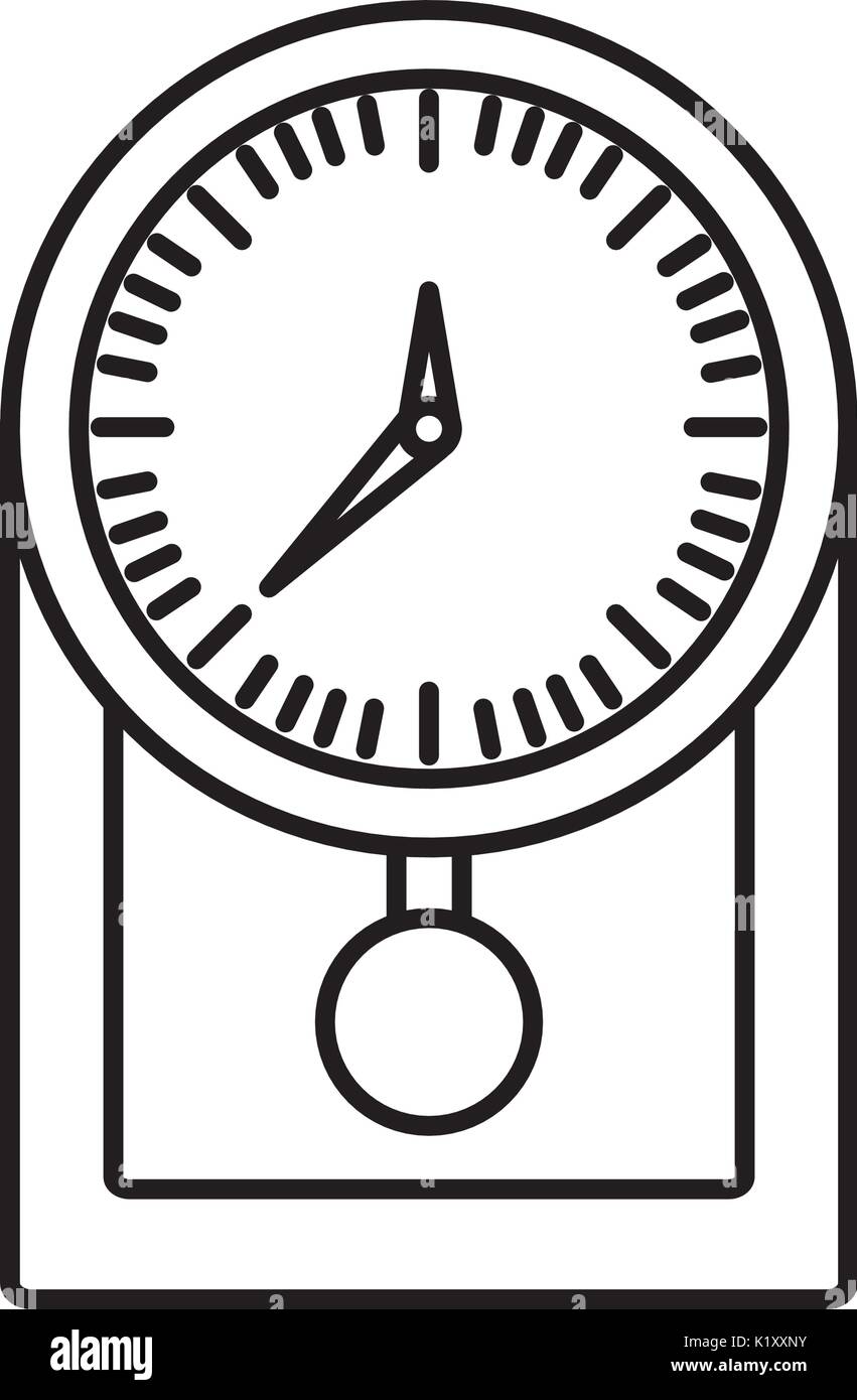 clock icon over white background vector illustration Stock Vector Image ...